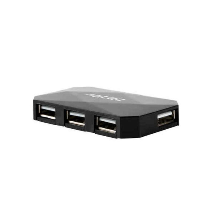 Natec NHU-0647 Hub USB 2.0 de 4 puertos Negro