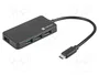 Natec Silkworm Hub USB-C con 4 puertos USB 3.2 Gen 1, Negro