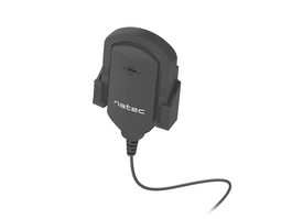 NATEC NMI-1352 Micrófono con Pinza de Enganche Alámbrico 3.5 mm Longitud Cable 1.8m