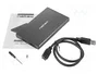 Natec Rhino Go Carcasa para HDD/SSD 2,5'' SATA USB 3.0 Aluminio Negro