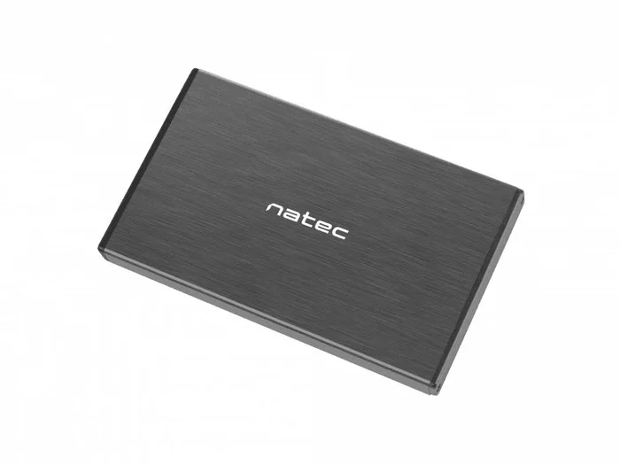 NATEC NKZ-0941 Carcasa de Disco Duro/SSD 2.5 pulgadas Negro Aluminio