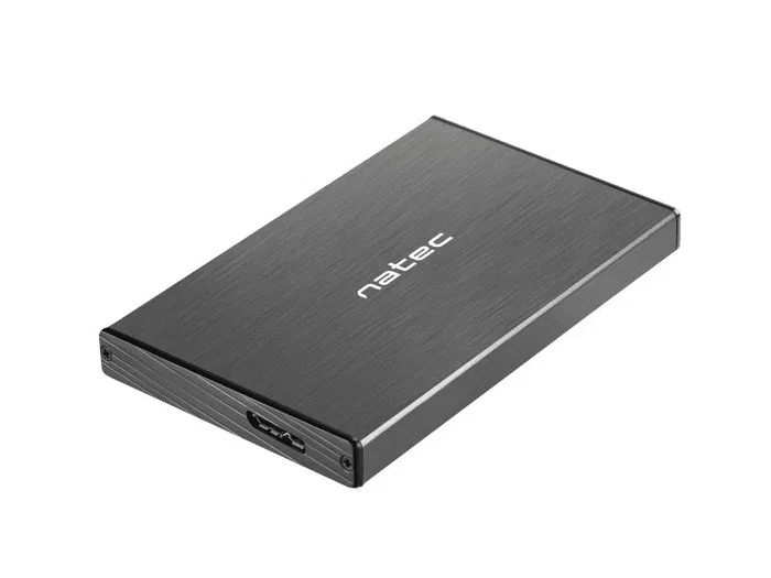 NATEC NKZ-0941 Carcasa de Disco Duro/SSD 2.5 pulgadas Negro Aluminio