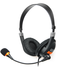 NATEC Auriculares Alámbrico Diadema Llamadas/Música Negro, Naranja