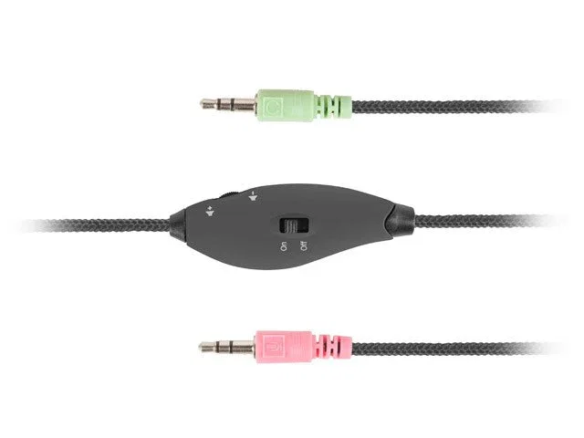 Natec Rhea - Auriculares Alámbricos para Gaming de Diadema Supraaurales, Color Negro, Micrófono Integrado, Frecuencia 20-20000 Hz