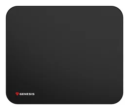 Genesis Control 500 S Logo - Alfombrilla de Ratón Gaming Tela, Negro, 250x210mm, Base Antiderrapante y Bordes Contra Enrollamiento