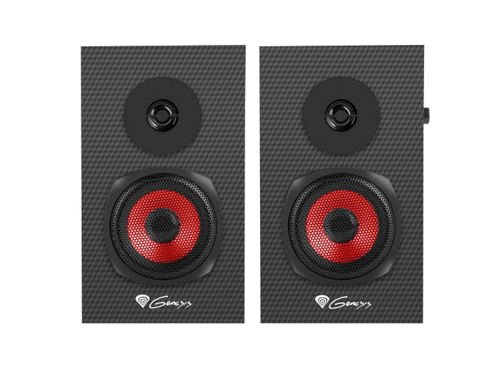 GENESIS Helium 200 Altavoces 2.0 Negro y Rojo 20 W RMS