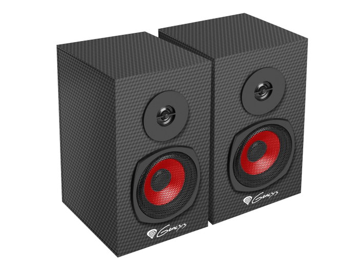 GENESIS Helium 200 Altavoces 2.0 Negro y Rojo 20 W RMS