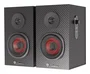 Genesis GENESIS Helium 200 - Altavoces 2.0 para PC, 20 W RMS, Frecuencia 20-20000 Hz, Caja de Madera, Color Negro y Rojo, Conexión Alámbrica (3.5 mm y Mic)
