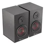 Genesis GENESIS Helium 200 - Altavoces 2.0 para PC, 20 W RMS, Frecuencia 20-20000 Hz, Caja de Madera, Color Negro y Rojo, Conexión Alámbrica (3.5 mm y Mic)