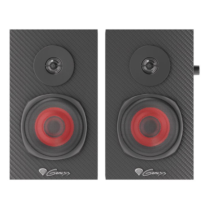 GENESIS Helium 200 Altavoces 2.0 Negro y Rojo 20 W RMS