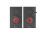 GENESIS Helium 200 NCS-1305 Altavoces de 1 vía 20W 2.0 canales con entrada micrófono y auriculares - Negro y Rojo