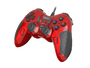 GENESIS MANGAN 200 Gamepad para PC, Rojo, USB 2.0, Control Analógico/Digital con 15 Botones, Vibración, Cable 1.8m, Compatible con Windows 10/8/7/XP