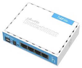 Mikrotik hAP lite Blanco Router Inalámbrico Wi-Fi 2.4GHz Ethernet LAN 10/100Mbit/s 3W
