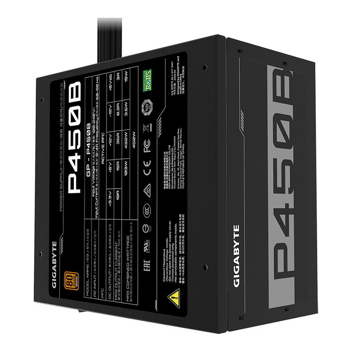 Gigabyte P450B Fuente de Alimentación 450W 80 Plus Bronze Gigabyte P450B Fuente de Alimentación 450W 80 Plus Bronze