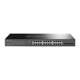 TP-LINK Switch Administrado TL-SG2428P, 24 Puertos Gigabit PoE+, Negro