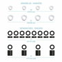 Tooq Kit de Montaje Universal SSK4820