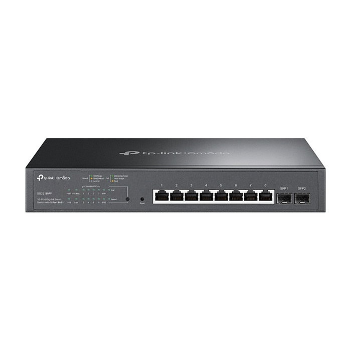 TP-Link TL-SG2210MP JetStream Switch 10 Puertos 8 PoE+ 2 SFP Gigabit
