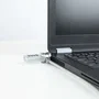 TooQ TQCLKC0015 Cable Antirrobo de Seguridad con Combinación de 4 Dígitos para Portátiles y Dispositivos Kensington - Cable de Acero 4.5mm, Longitud 1.50m, Color Plata