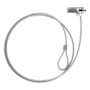 Tooq Cable de Seguridad con Combinación TQCLKC0015, 1,5m, Plata