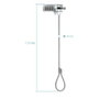 Tooq Cable de Seguridad con Combinación TQCLKC0015, 1,5m, Plata