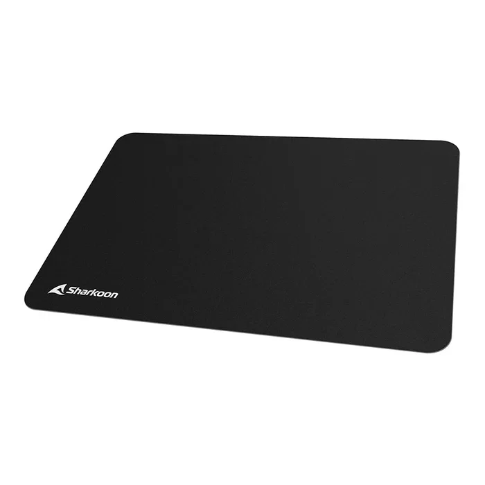 Sharkoon 1337 V2 Alfombrilla Gaming para Ratón - Superficie Textil Revestida Antigua, Bordes Láser, Base Antideslizante - Negro - 355x255mm (L)