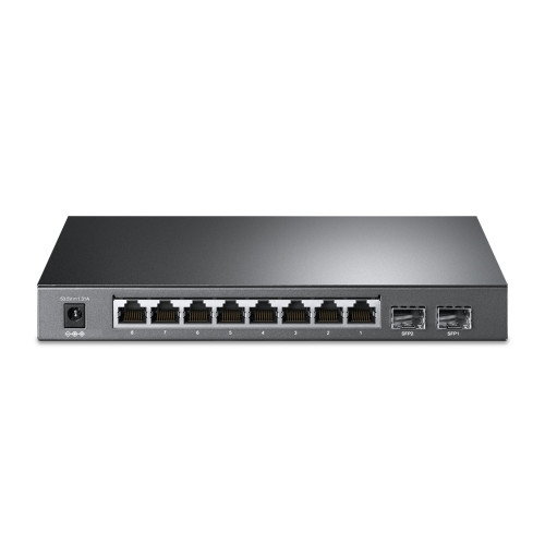TP-LINK TL-SG2210P Switch Gestionado L2/L4 Gigabit Ethernet PoE Negro 8 Puertos