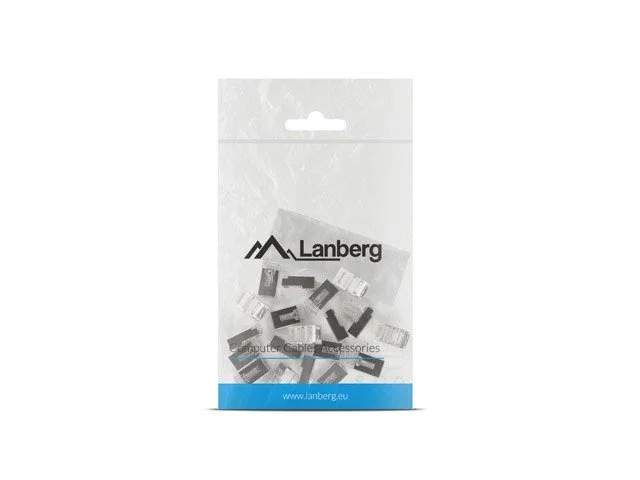 Lanberg Conector RJ-45 Cat6 Ftp 8P8C Blindado Transparente Plástico para Redes - Pack 20 Unidades