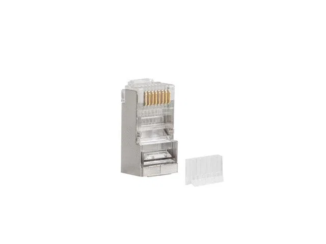 Lanberg Conector RJ-45 Cat6 Ftp 8P8C Blindado Transparente Plástico para Redes - Pack 20 Unidades