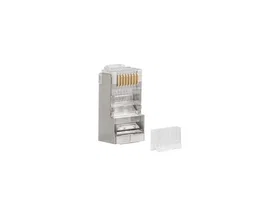 Lanberg PLS-6020 Conector RJ-45 para Cable Cat6 FTP, Acero Inoxidable Transparente, Paquete de 20 Unidades