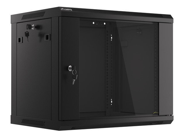 Lanberg Armario Rack Mural 9U 600x450x507mm WF01-6409-10B Negro