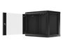 Lanberg Armario Rack Mural 9U 600x450x507mm WF01-6409-10B Negro
