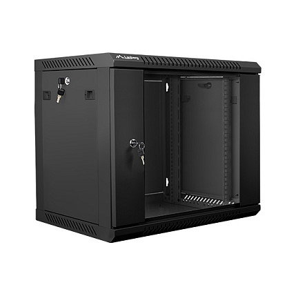Lanberg Armario Rack Mural 9U 19 pulgadas 600x450mm Negro
