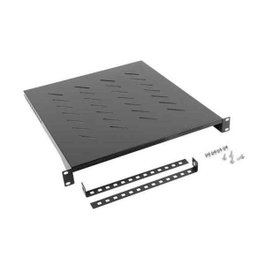 Lanberg AK-1005-B Bandeja fija 1U para rack de 19 pulgadas, 483x500mm, Negro