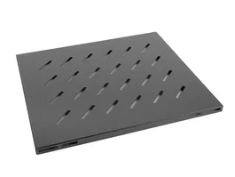 Lanberg AK-1003-B Cajón Metálico para Rack de 19" 1U, Negro, 465x500mm, Carga hasta 120 kg