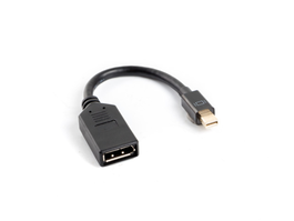 Lanberg AD-0003-BK Cable Mini DisplayPort a DisplayPort 0,12 m Negro