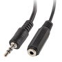 Lanberg Adaptador Audio Jack Macho a 2x Jack Hembra 3.5mm Negro 0.10m