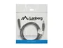 Lanberg CA-MJFJ-10CC-0015-BK Cable de Audio Estéreo 3.5mm Macho a 3.5mm Macho, 1.5 Metros, Negro