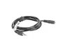 Lanberg CA-MJFJ-10CC-0015-BK Cable de Audio Estéreo 3.5mm Macho a 3.5mm Macho, 1.5 Metros, Negro