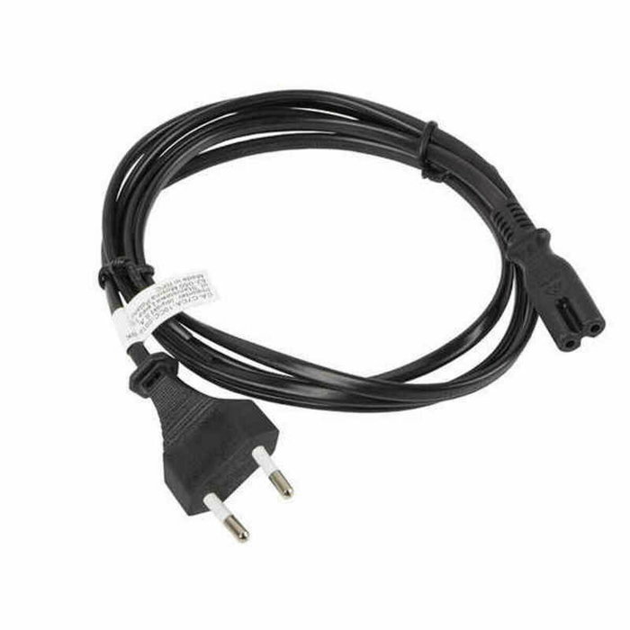 Lanberg Cable de alimentación CA-C7CA-10CC-0018-BK CEE 7/16 a IEC 320 C7, 1,8 m