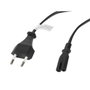 Lanberg Cable de alimentación CA-C7CA-10CC-0018-BK CEE 7/16 a IEC 320 C7, 1,8 m