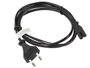 Lanberg Cable de alimentación CA-C7CA-10CC-0018-BK CEE 7/16 a IEC 320 C7, 1,8 m
