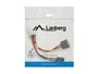 Lanberg Cable de Alimentación Molex Macho a 2 SATA Hembra 15 cm