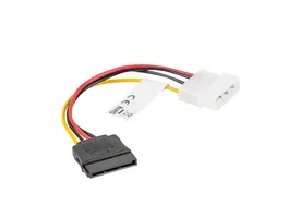 Lanberg Cable de Alimentación SATA Hembra a Molex Macho 15cm