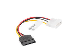 Lanberg Cable de Alimentación SATA Hembra a Molex Macho 15cm