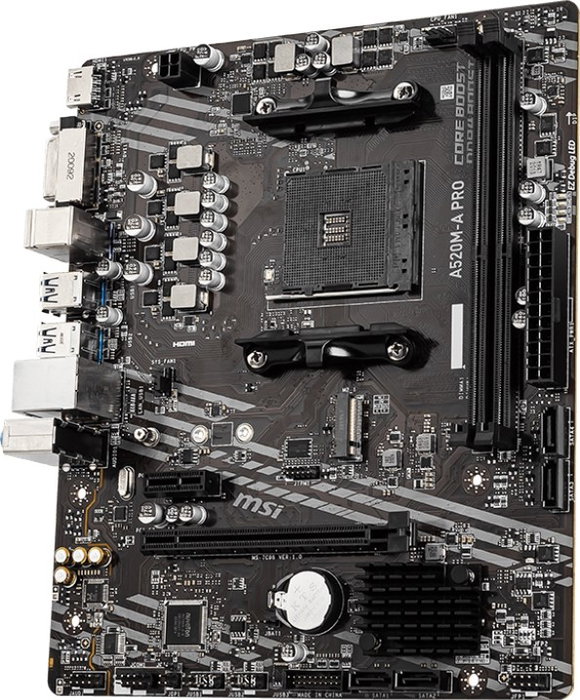 MSI A520M-A PRO Micro ATX AMD AM4 DDR4