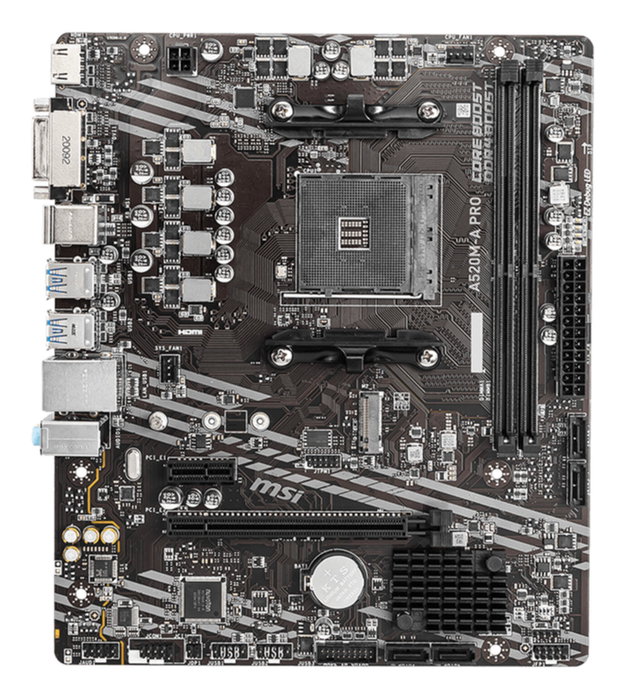 MSI A520M-A PRO Micro ATX AMD AM4 DDR4