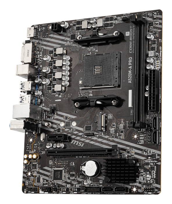 MSI A520M-A PRO Micro ATX AMD AM4 DDR4