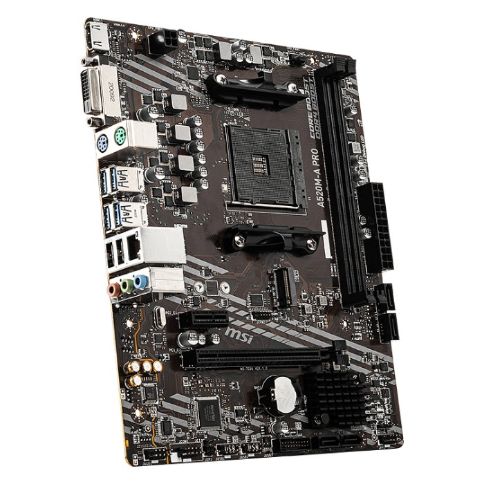 MSI A520M-A PRO Micro ATX AMD AM4 DDR4