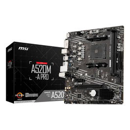 MSI A520M-A PRO AMD AM4 DDR4 HDMI PCIE3.0 USB3.2 MATX