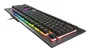 Genesis Rhod 500 - Teclado Gaming USB con Retroiluminación RGB, Layout Español (ISO), Interruptor de Membrana, 104 Teclas, Antifantasma, Negro y Gris